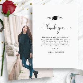 Elegant Graduate Dankeskarte