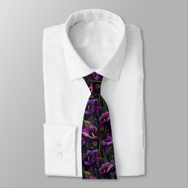 Elegant Graduation Gifts For Him Calla Lilies Flow Krawatte (Gebunden)