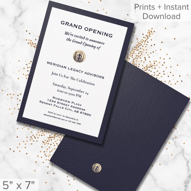 Elegant Grand Opening Einladung (Von Creator hochgeladen)