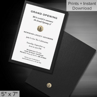 Elegant Grand Opening Einladung