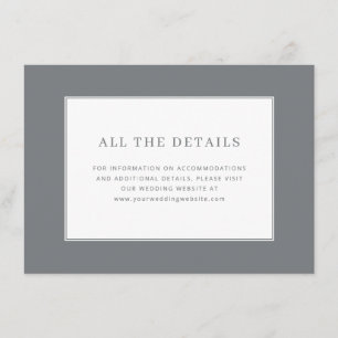 Elegant Graue Typografie Begleitkarte
