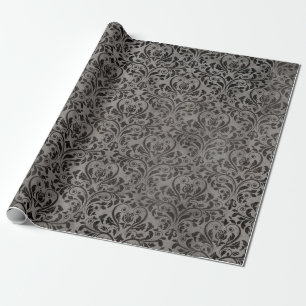 Elegant Gray Viktorianisch Geschenkpapier