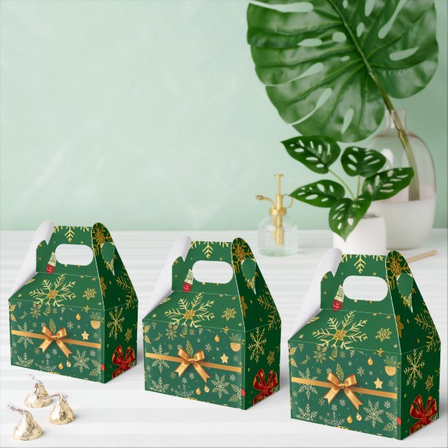 Elegant Green Christmas Geschenkschachtel (Zahlreiche)