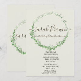 ELEGANT GREEN FOLIAGE VIRTUELLES BRAUTPARTY EINLADUNG