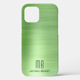 Elegant Green Monogram Case-Mate iPhone Hülle