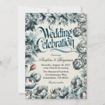 Elegant Green und Gray Bouquet Wedding Celebration