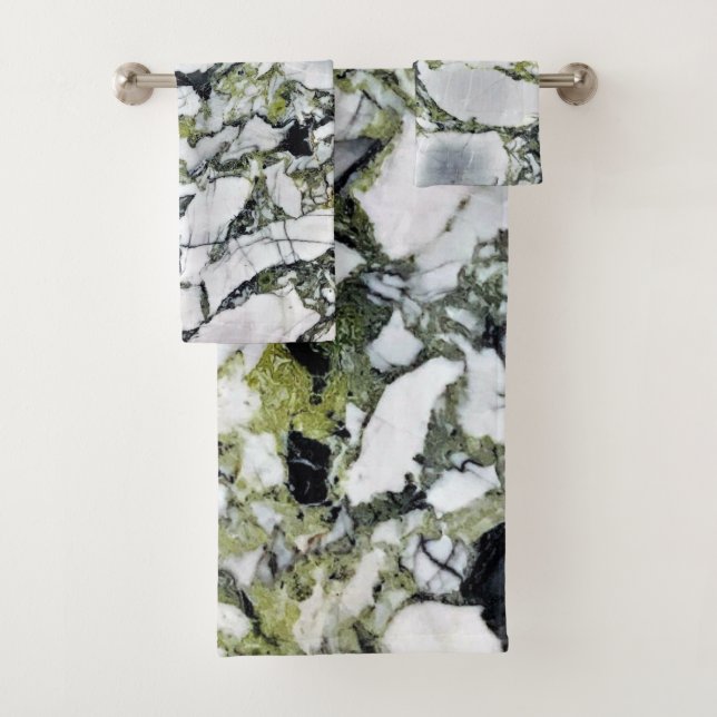 Elegant Green Zen Badhandtuch Set (Insitu)