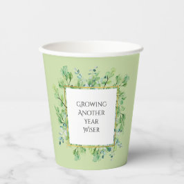 Elegant Greenerity Custom Geburtstagsparty Paper C Pappbecher