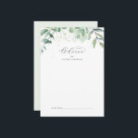 Elegant Greenerity Wedding Advice Card Hinweiskarte<br><div class="desc">Diese elegante Grödner Hochzeitsberatungskarte eignet sich perfekt für eine einfache Hochzeit und kann für jede Veranstaltung verwendet werden. Das moderne und elegante Design besticht durch eine natürliche botanische Anordnung von Eukalyptus, Blätter und Pflanze mit einem subtilen, grün-grünen Aquarellwaschakzent. Diese Ratschläge können als Gästebuchalternative für Hochzeitsempfang, Brautparty, Babydusche oder Abschlussfeier verwendet...</div>
