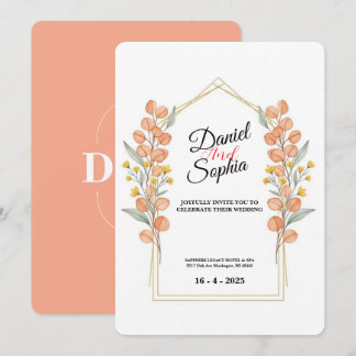 Elegant Greenery Arch Wedding Invitation  Einladung