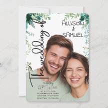 Elegant Greenery Border Wedding