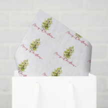 Elegant Greenery Botanical Frohe Weihnachten