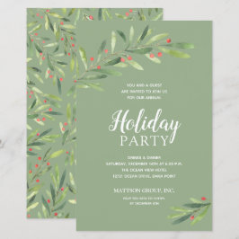 Elegant Greenery Budget Einladungen