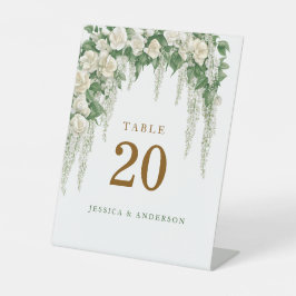Elegant Greenery Eucalyptus Blätter Wedding Sockelschild