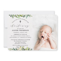 Elegant Greenery Eucalyptus Foto Christening