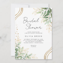 Elegant Greenery Eucalyptus Modernes Brautparty