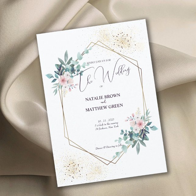 Elegant Greenery Eucalyptus Wedding Einladung (Elegant Greenery Eucalyptus Wedding Invitation)