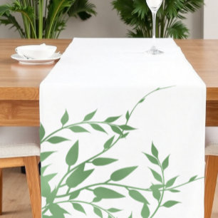 Elegant Greenery Kurzer Tischläufer