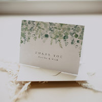 Elegant Greenery Vielen Dank Postcard
