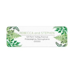 Elegant Greenery Wild Ferns Wedding