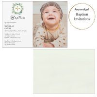 Elegant Greenery Wreath Orthodox Christliche Taufe