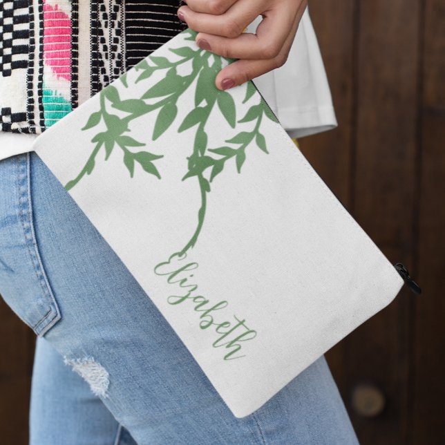 Elegant Greenery Zubehörtasche (Von Creator hochgeladen)