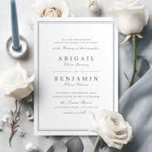 Elegant grenzt an staubige blaue Minimalistin