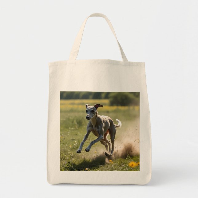 Elegant Greyhound Grocery Tasche (Vorne)