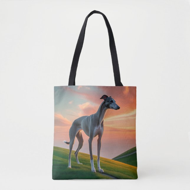 Elegant Greyhound Shoulder Tasche (Vorderseite)