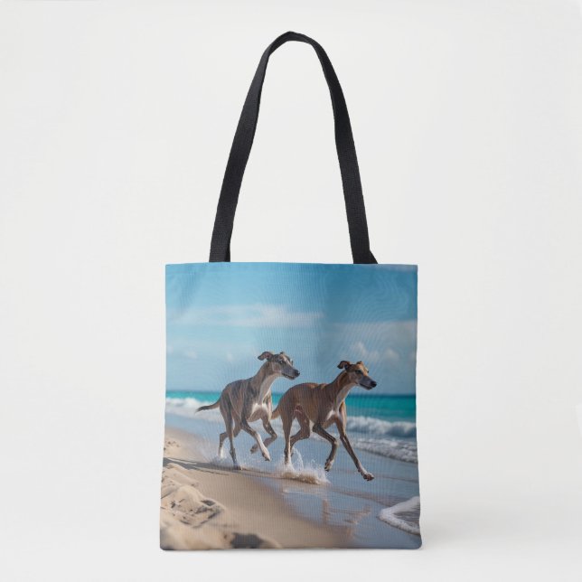 Elegant Greyhound Shoulder Tasche (Vorderseite)