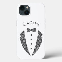 Elegant Groom Tuxedo Schwarz-weiß Wedding