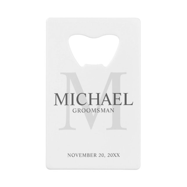 Élégant Groomsmen Personnalisé (Devant)