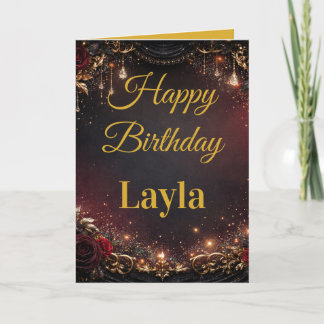 Elegant Grunge For Anyone Birthday Karte