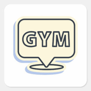 Elegant Gym / Autocollant Fitness s'entraîner à