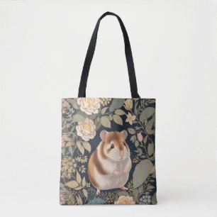Elegant Hamster William Morris Inspirierte floral Tasche