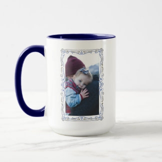 Elegant Hand Drawn Frame Custom Image Tasse