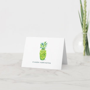Elegant handGezeichnet Ananas Leere Botanisch Karte