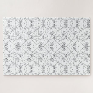 Elegant handGezeichnet Botanisches Jigsaw