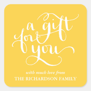 ELEGANT HANDSCHRIFTLICHE SCRIPT GIFT TAG STICKERS