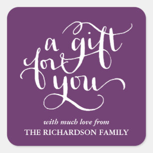 ELEGANT HANDSCHRIFTLICHE SCRIPT GIFT TAG STICKERS