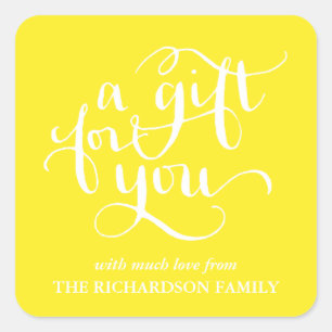 ELEGANT HANDSCHRIFTLICHE SCRIPT GIFT TAG STICKERS