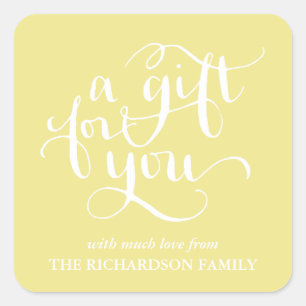 ELEGANT HANDSCHRIFTLICHE SCRIPT GIFT TAG STICKERS