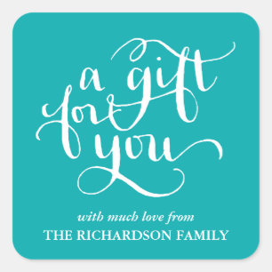 ELEGANT HANDSCHRIFTLICHE SCRIPT GIFT TAG STICKERS