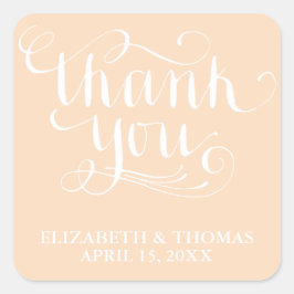 ELEGANT HANDSCHRIFTLICHE SKRIPT DANK IHNEN STICKER