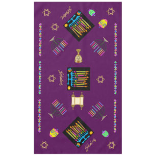 Elegant Hanukkah Chanukah Tablecover Tischdecke
