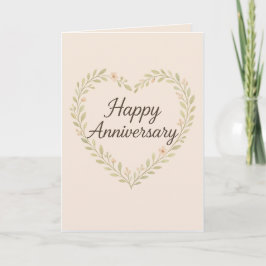 "Elegant Happy Anniversary Card" Karte