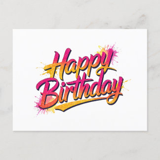 Elegant Happy Birthday Invitation