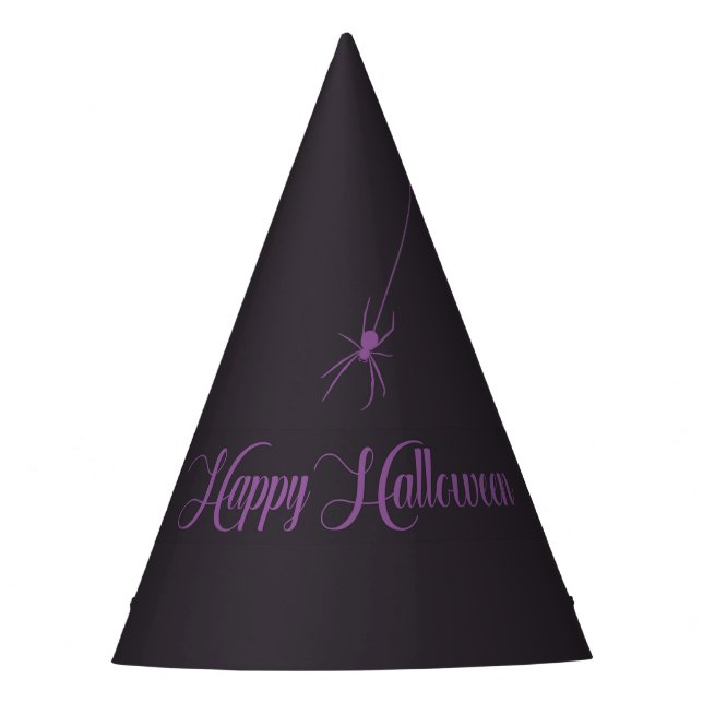 Elegant Happy Halloween Paper Hat Partyhütchen (Vorderseite)