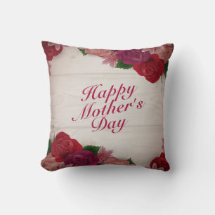 Elegant Happy Mother Day Floral Frame   Kissen