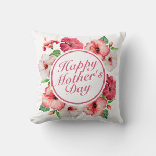 Elegant Happy Mother Day Floral Frame   Kissen